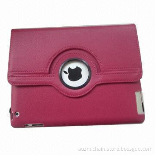 360° Rotating Leather Cases for iPad 2 /3/ 4 (Litchi Grain), Available in Light Green Color